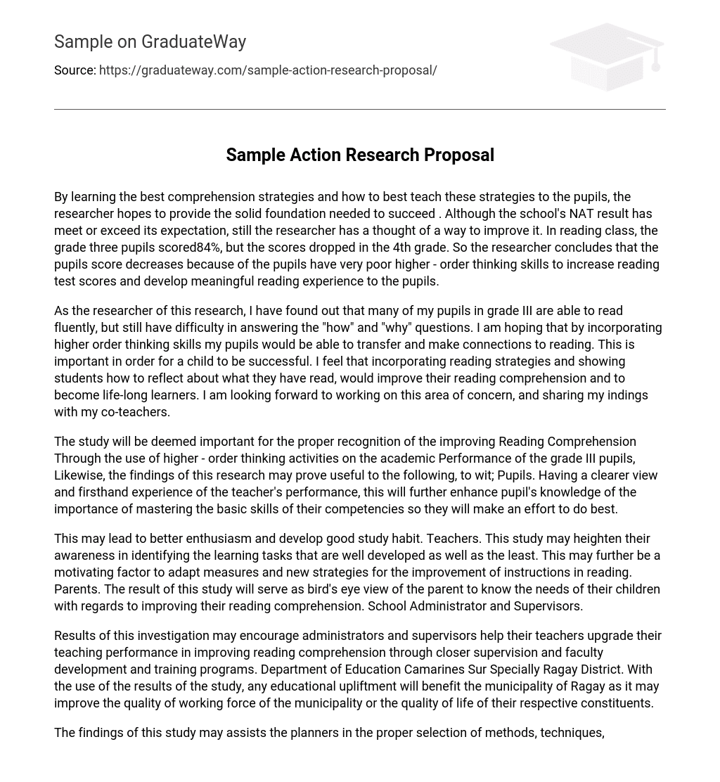 action research proposal on late coming students