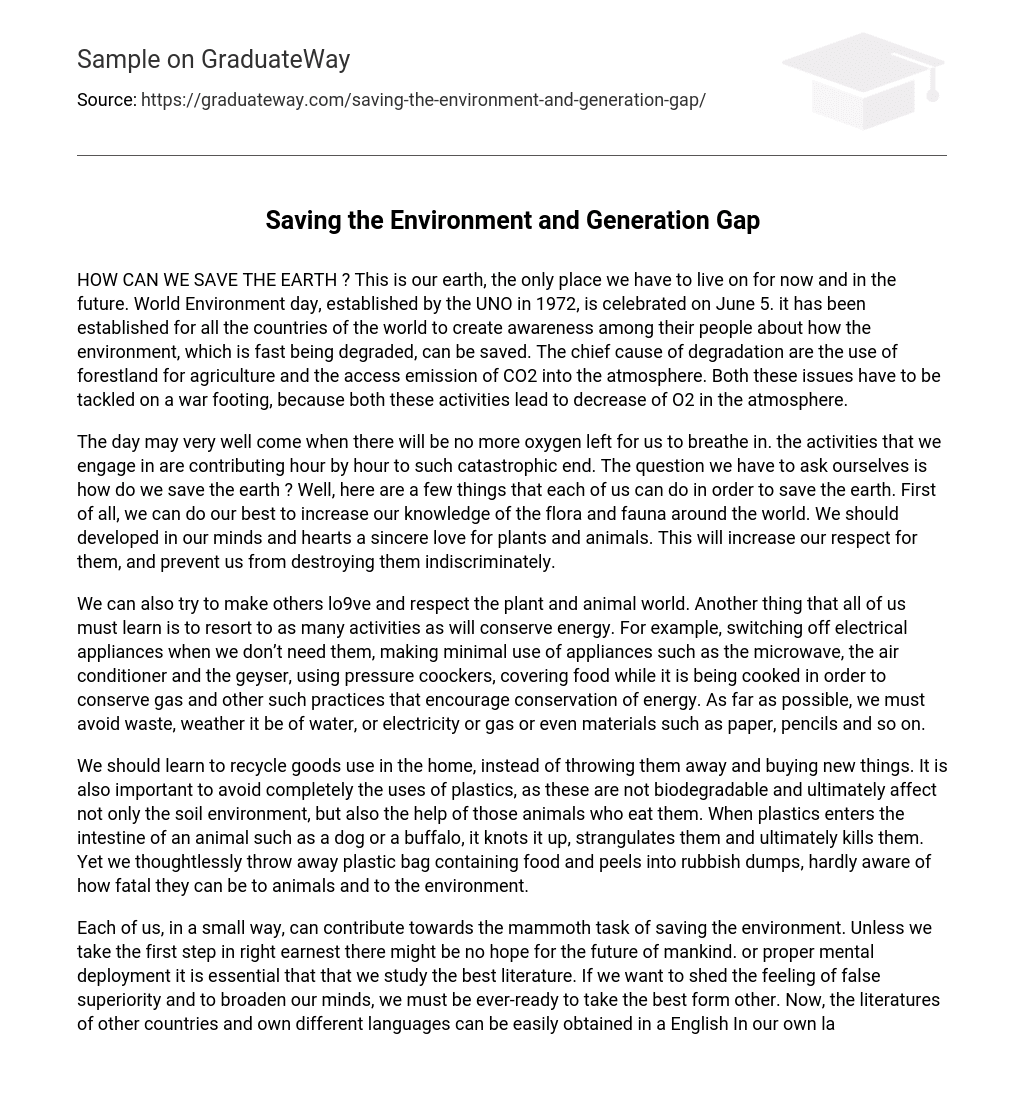 saving-the-environment-and-generation-gap-essay-example-graduateway