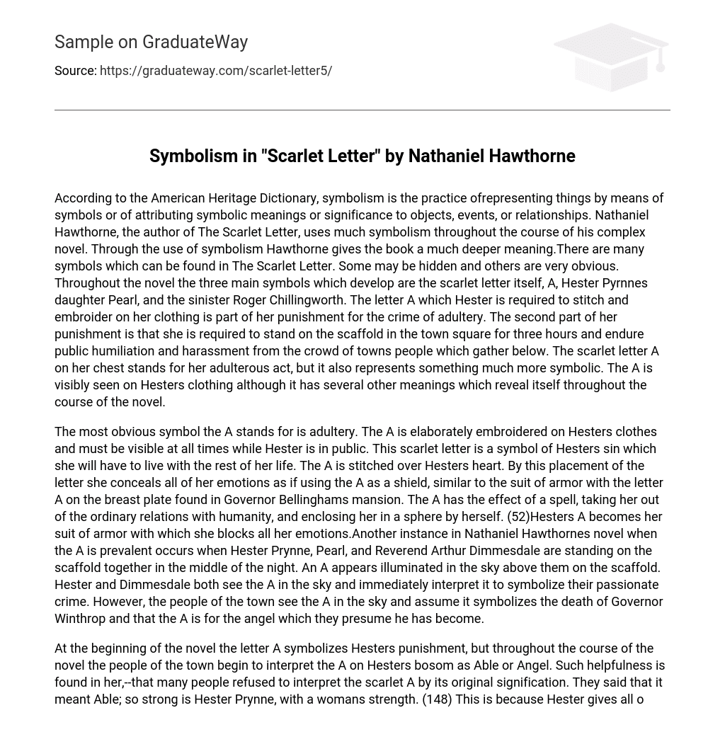 symbolism-in-scarlet-letter-by-nathaniel-hawthorne-essay-example