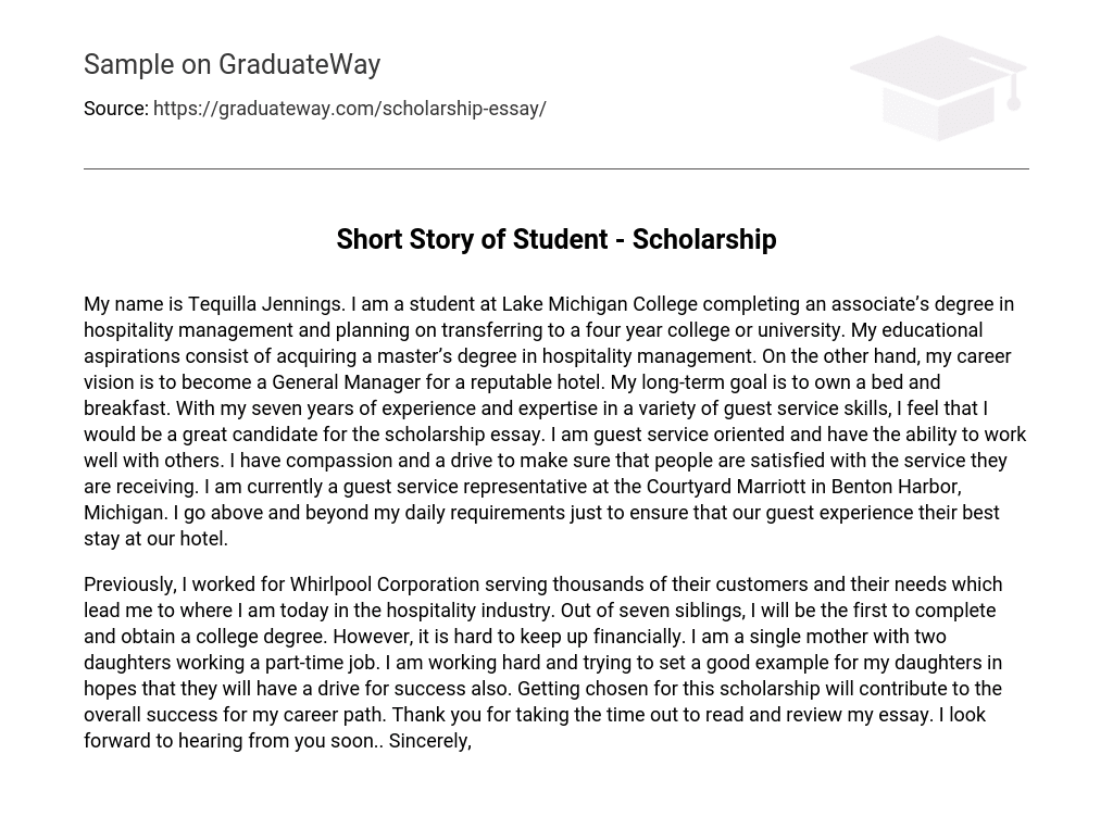 Short Story of Student – Scholarship