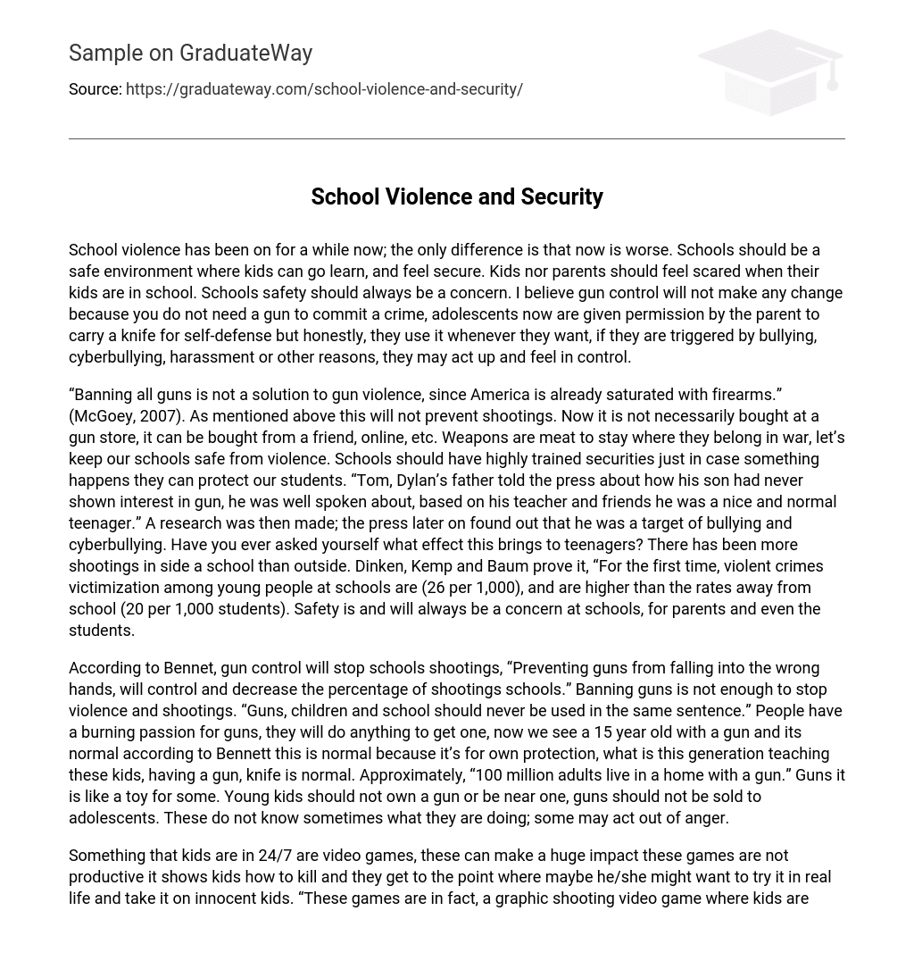 School Violence and Security