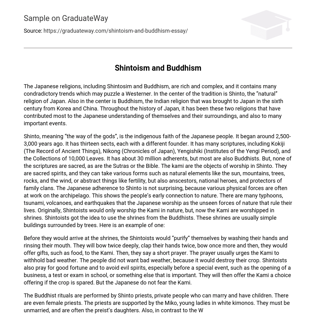 Shintoism and Buddhism