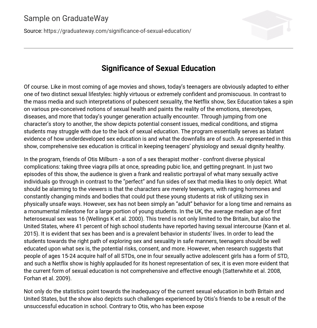Significance of Sexual Education