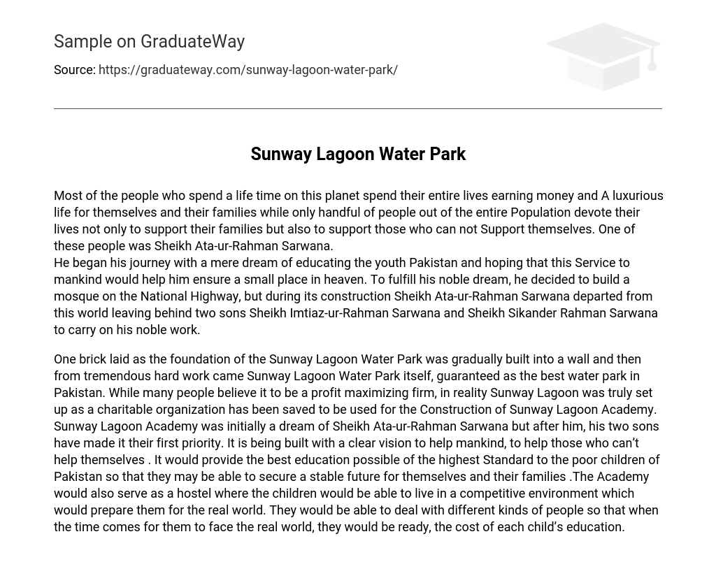 Sunway Lagoon Water Park