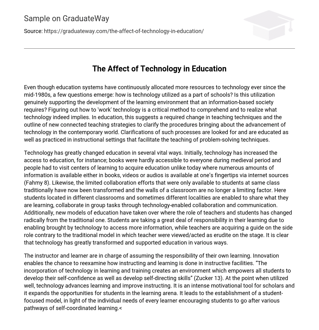 impact of ict in education essay