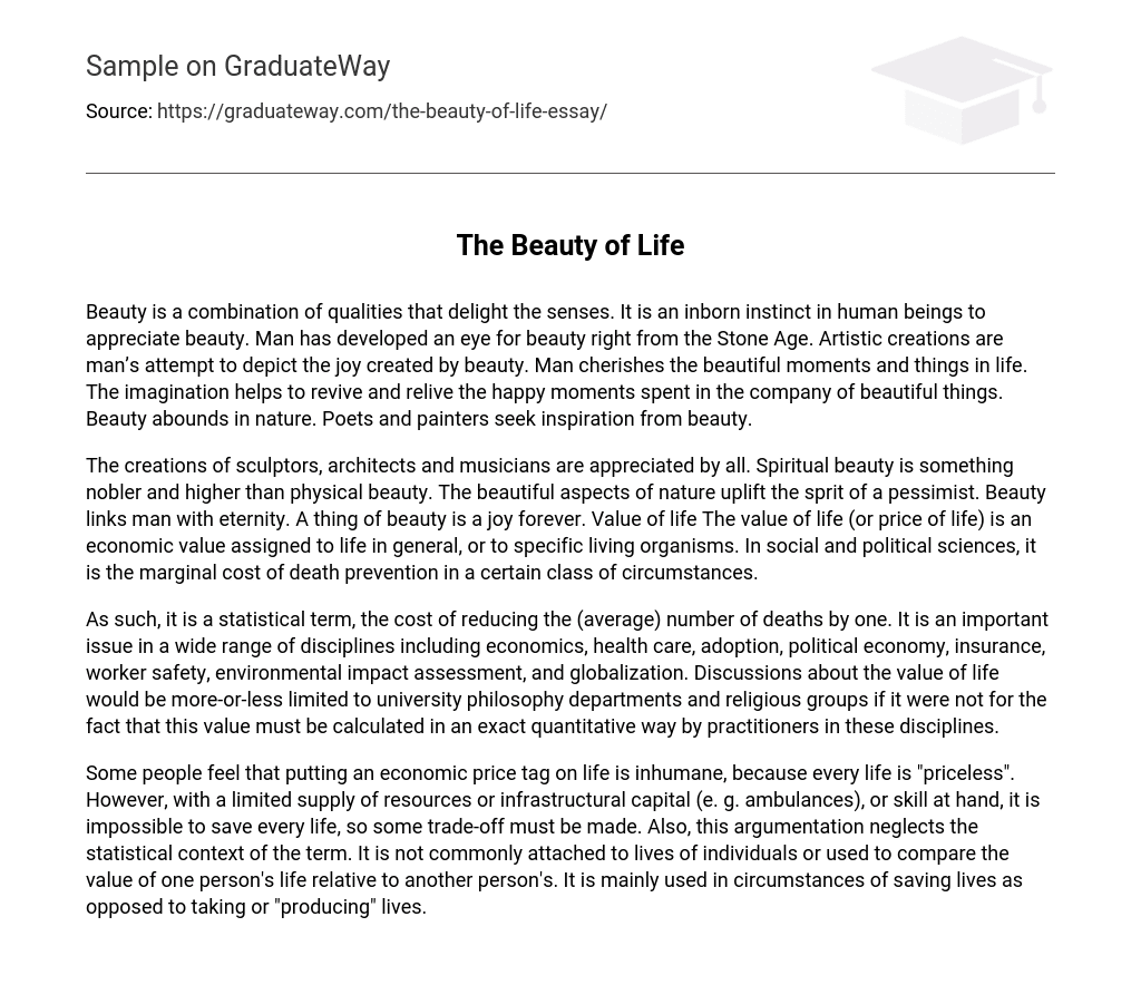 The Beauty of Life