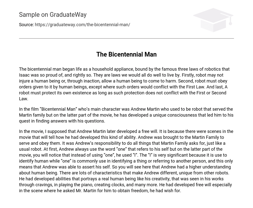 The Bicentennial Man