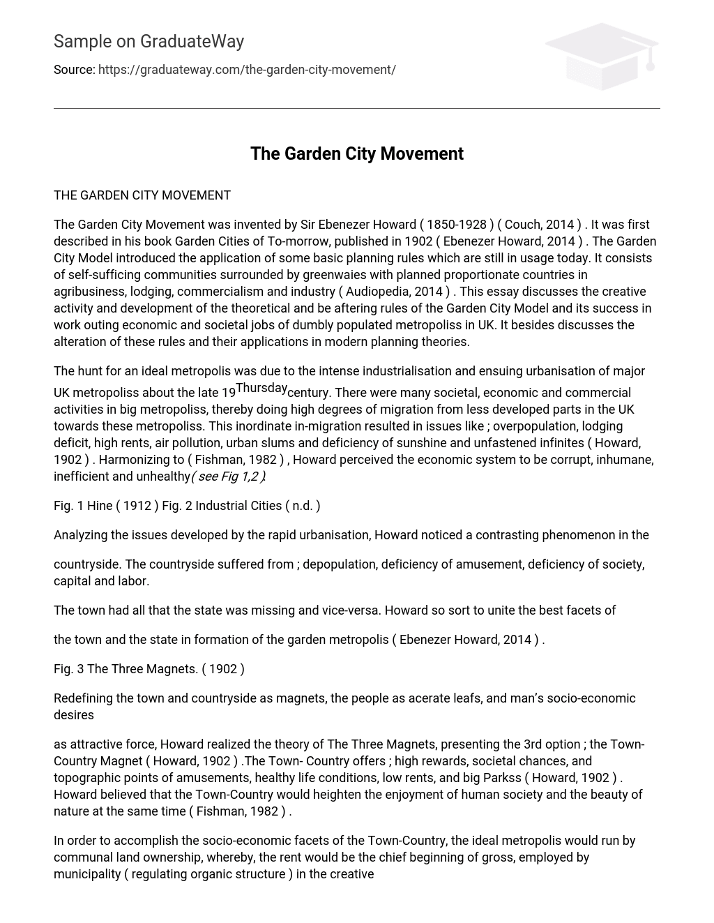 The Garden City Movement