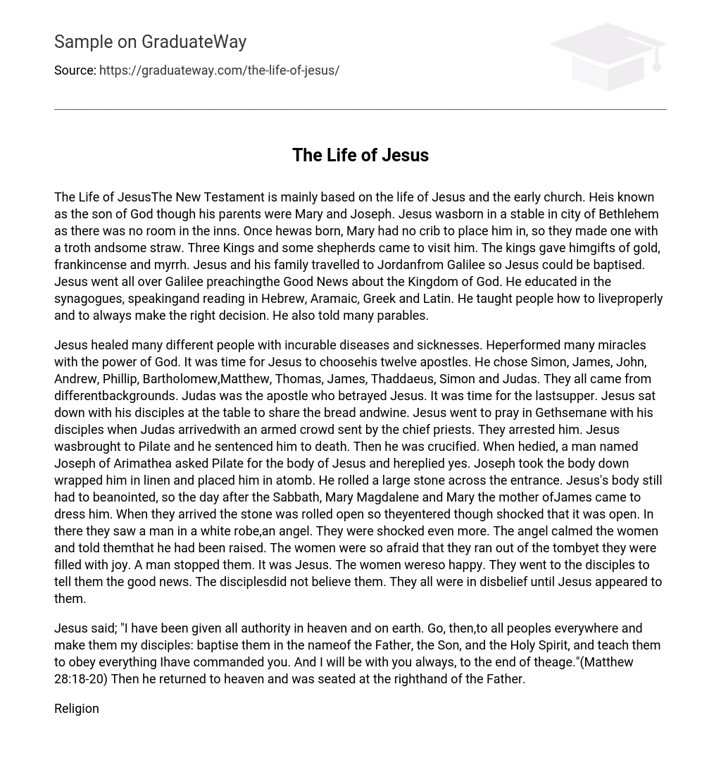 the-life-of-jesus-492-words-free-essay-example-on-graduateway