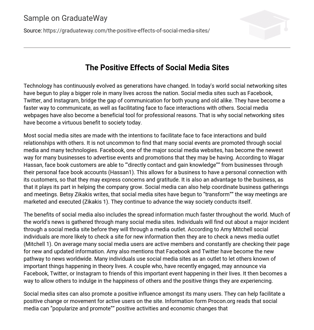 example of expository essay about social media