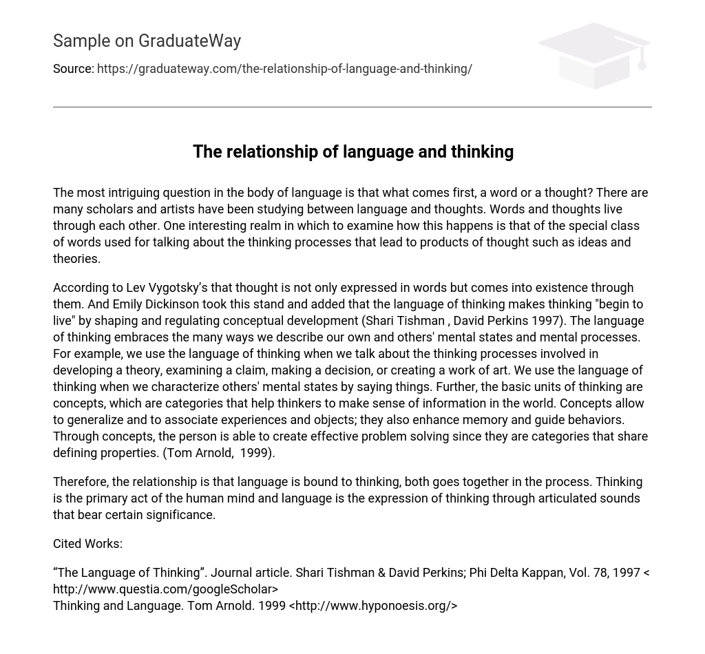 essay on the relationship between language and communication