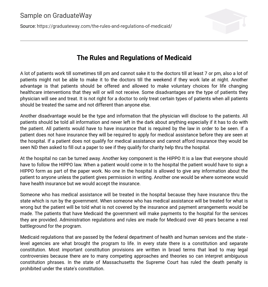 essay on rules and regulations
