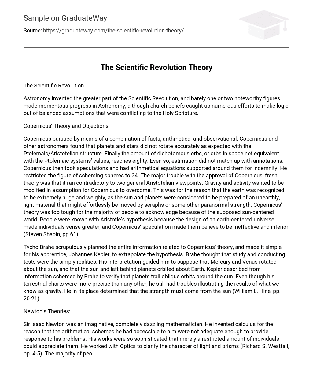 The Scientific Revolution Theory