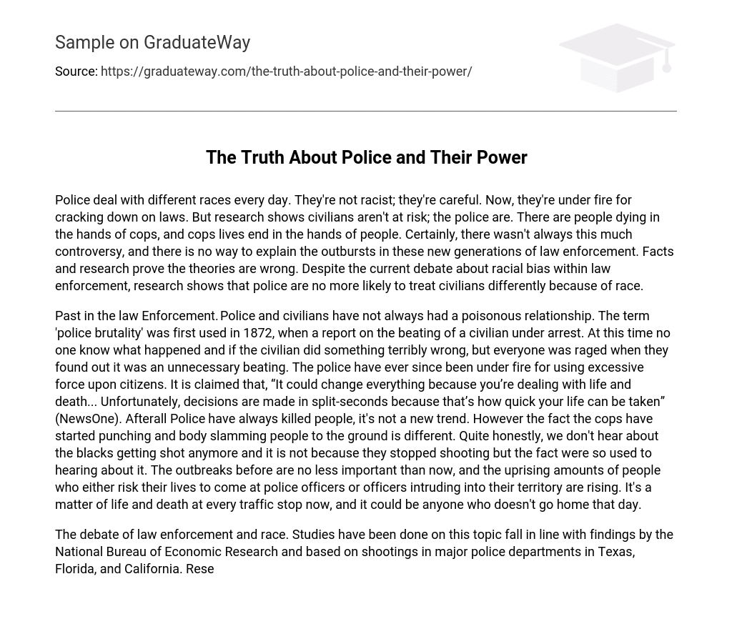 The Truth About Police and Their Power