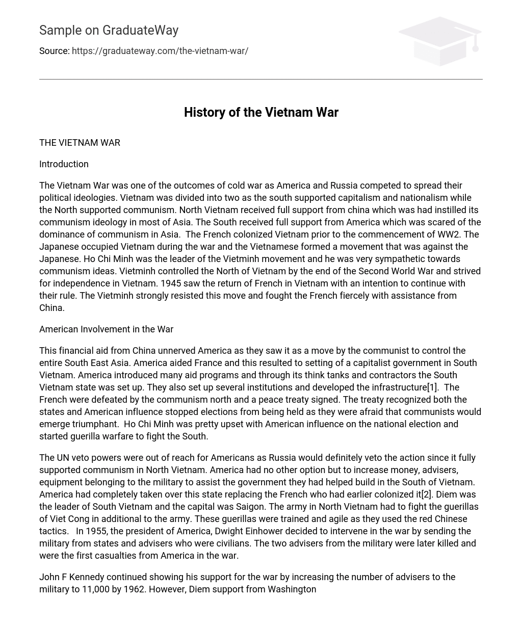 History of the Vietnam War