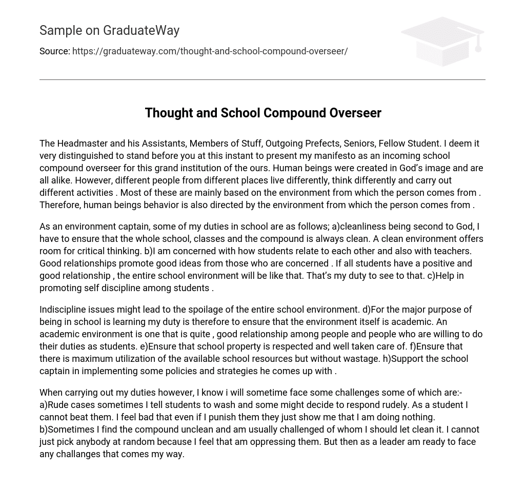 write application letter for compound overseer in school pdf