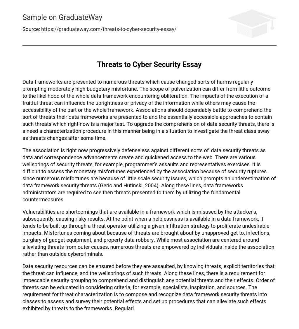 essay about cyber threats