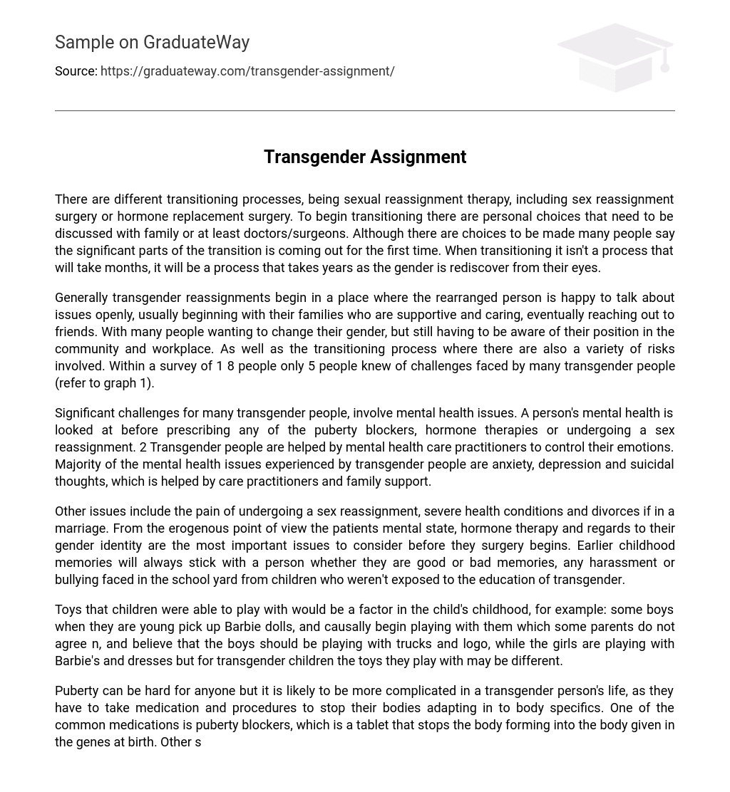 Transgender Assignment