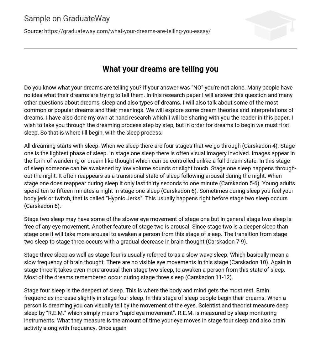 What your dreams are telling you