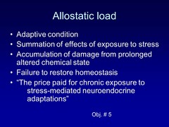 Define: Allostatic Load