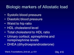 Identify the biological markers of allostatic load