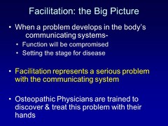True or False? Facilitation represents a serious problem with the communicating system