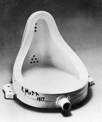 This artist took a urinal, turned it on its side, made some other slight alterations, and presented it as an art object titled Fountain.