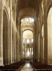 This is the large central space of a Romanesque or Gothic cathedral.