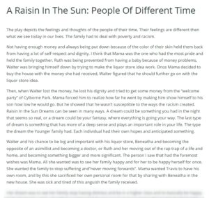 Реферат: Raisin In The Sun Themes Essay Research