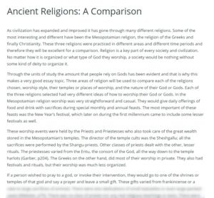 argumentative essay religion topics