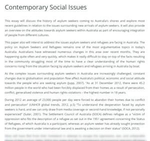 social essay topics